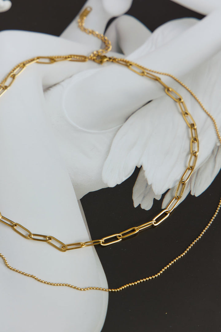 18 Karat Gold Plated Glimmer In The Night Necklace Jasmine's Boutique Australia