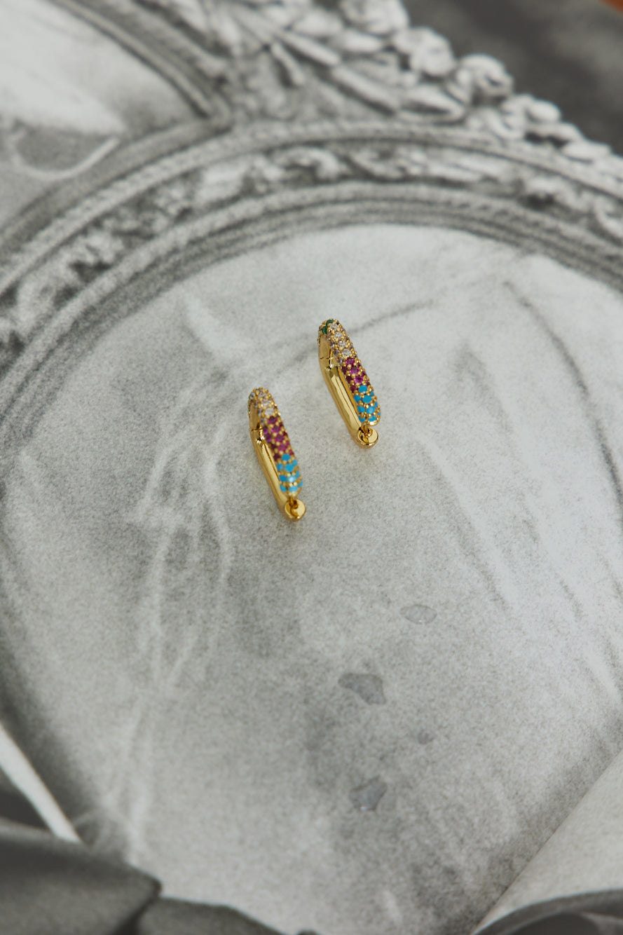 Talisman Special Earrings 18 Karat Gold-Plated Multi Jasmine's Boutique Australia