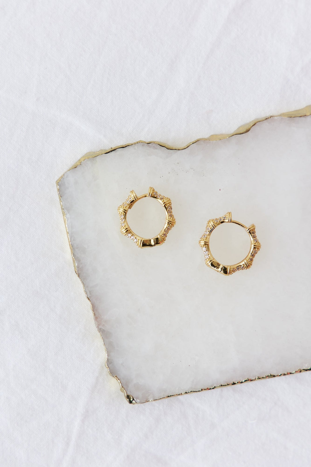 18 Karat Gold-Plated Final Phase Earrings Jasmine's Boutique Australia
