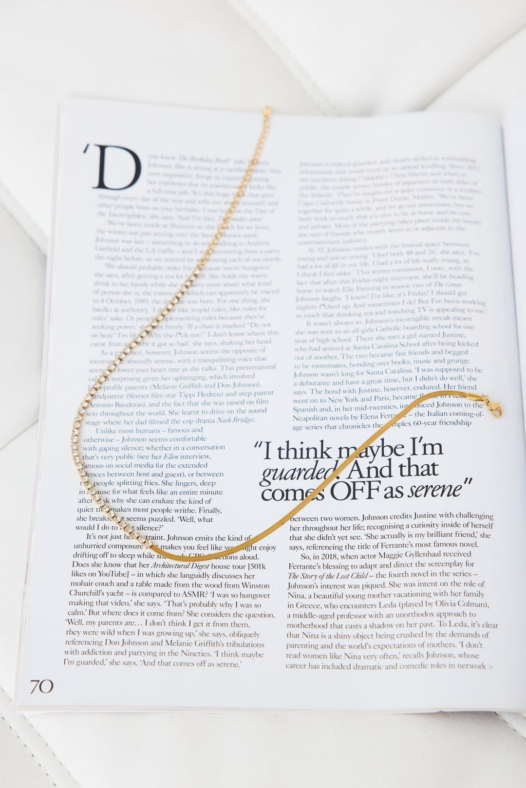 18 Karat Gold Sundown Gleaming Necklace Jasmine's Boutique Australia