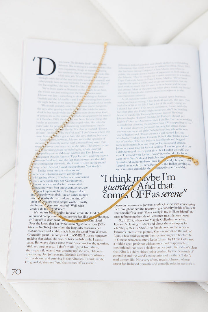 18 Karat Gold Sundown Gleaming Necklace Jasmine's Boutique Australia
