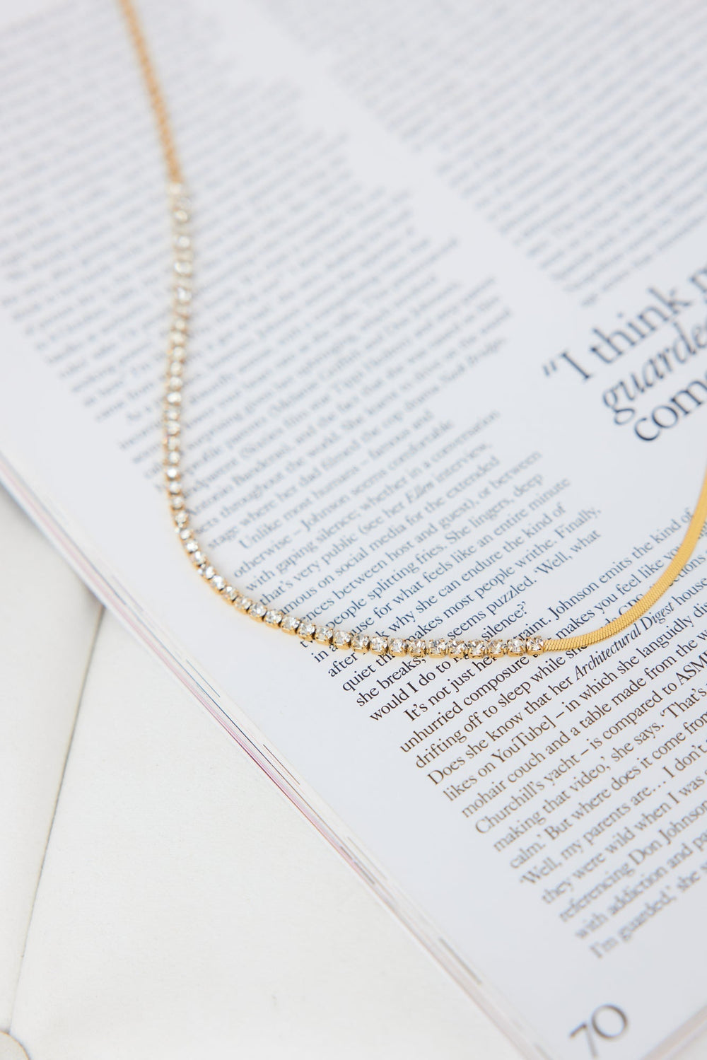 18 Karat Gold Sundown Gleaming Necklace Jasmine's Boutique Australia