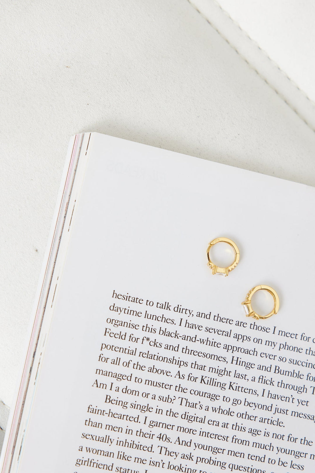 18 Karat Gold Plated Eyes To The Soul Earrings Clear Jasmine's Boutique Australia