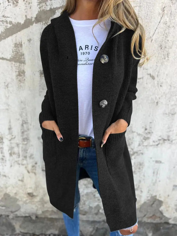 Cozy Chic Longline Button Cardigan Jasmine's Boutique Australia