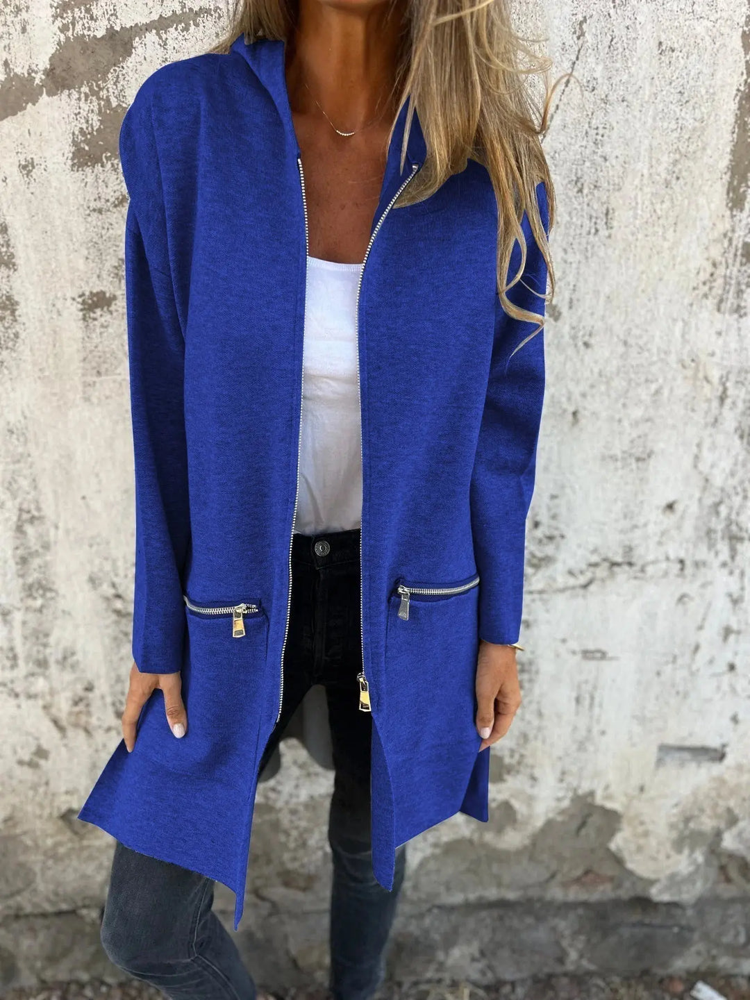 Camel Chic Longline Hoodie Cardigan Jasmine's Boutique Australia