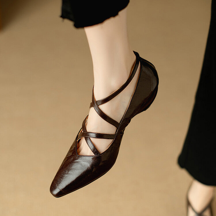 Lira Genuine Leather Heels  Liora Lane Boutique