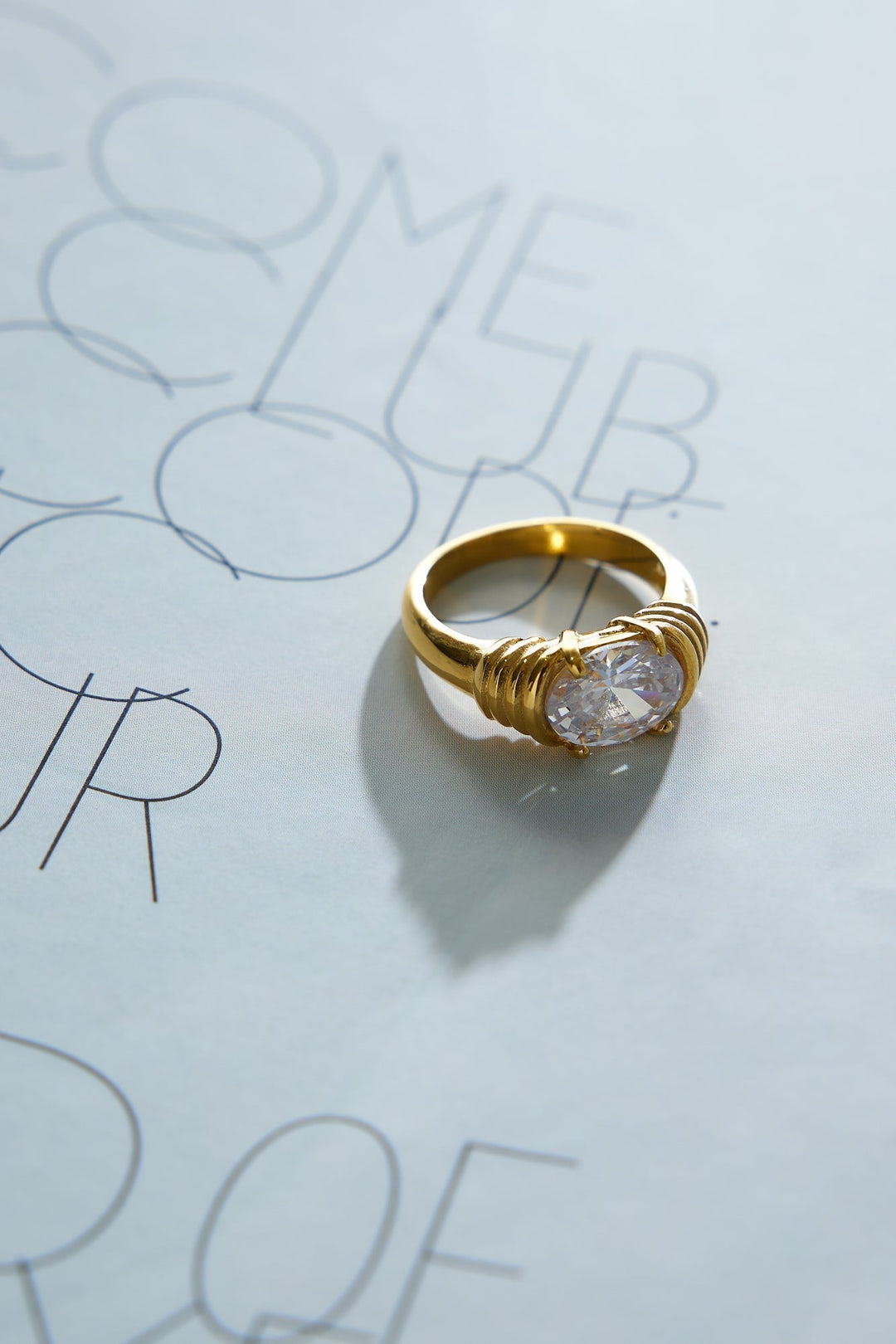 18 Karat Gold The Only Girl Ring Jasmine's Boutique Australia