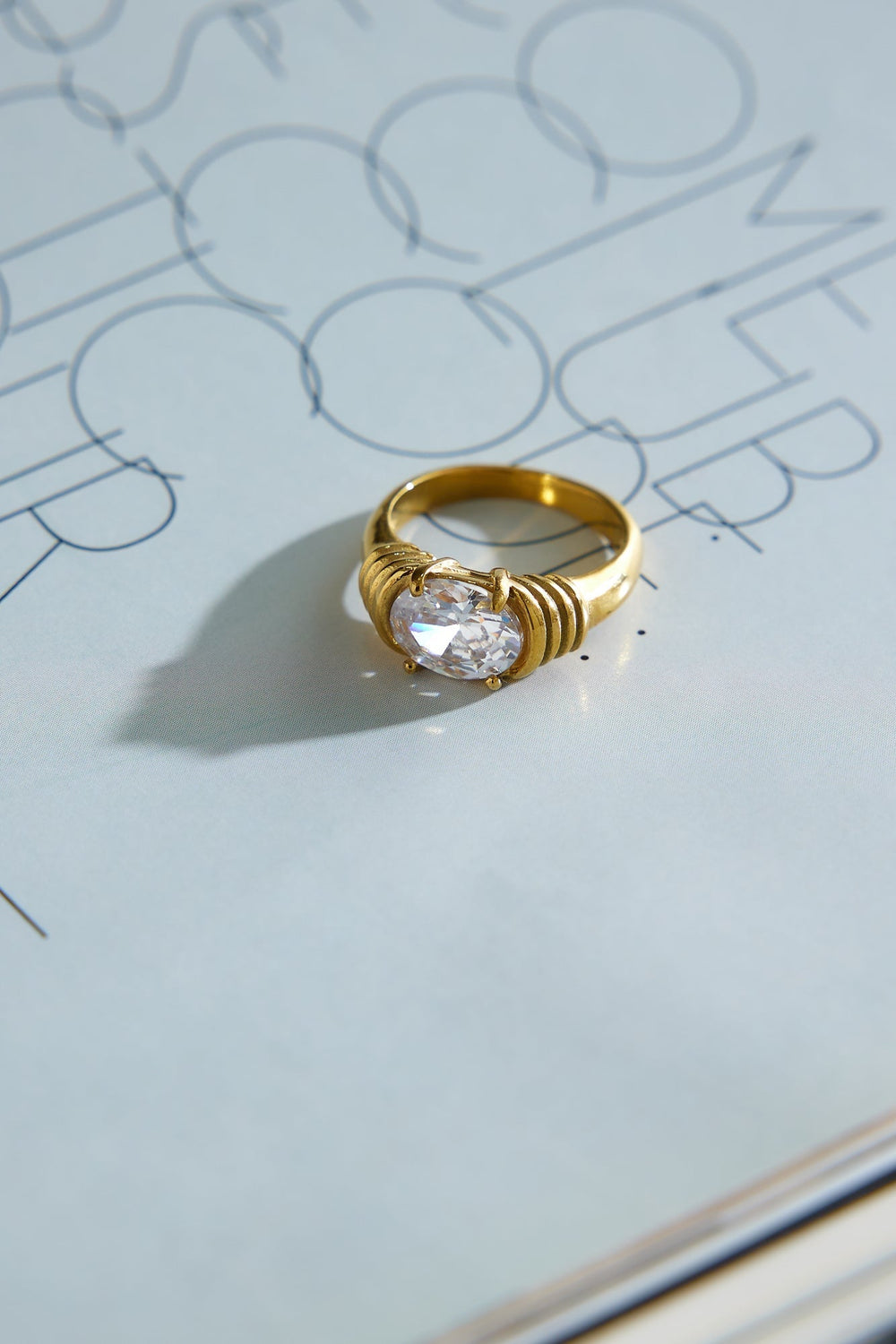 18 Karat Gold The Only Girl Ring Jasmine's Boutique Australia