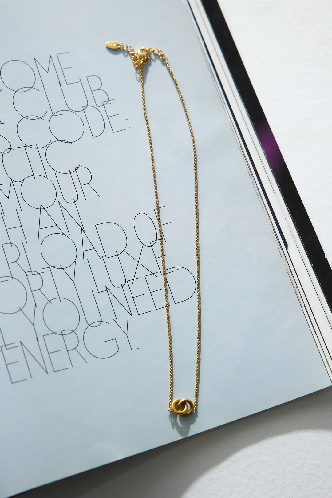 Our 18 Karat Gold Necklace with Love Rings Jasmine's Boutique Australia