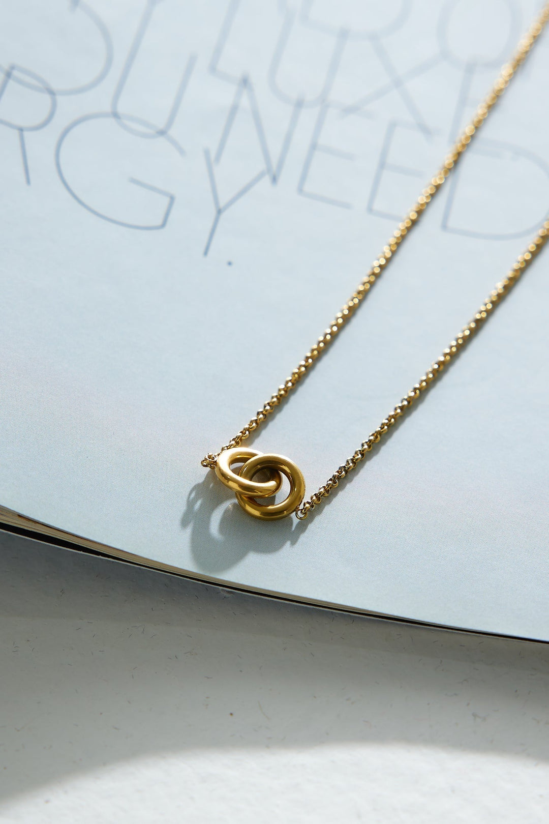 Our 18 Karat Gold Necklace with Love Rings Jasmine's Boutique Australia