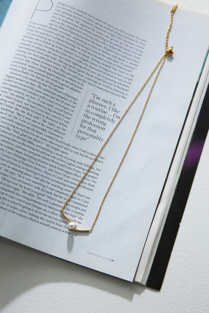 18 Karat Gold Luxury Pearl Necklace Jasmine's Boutique Australia