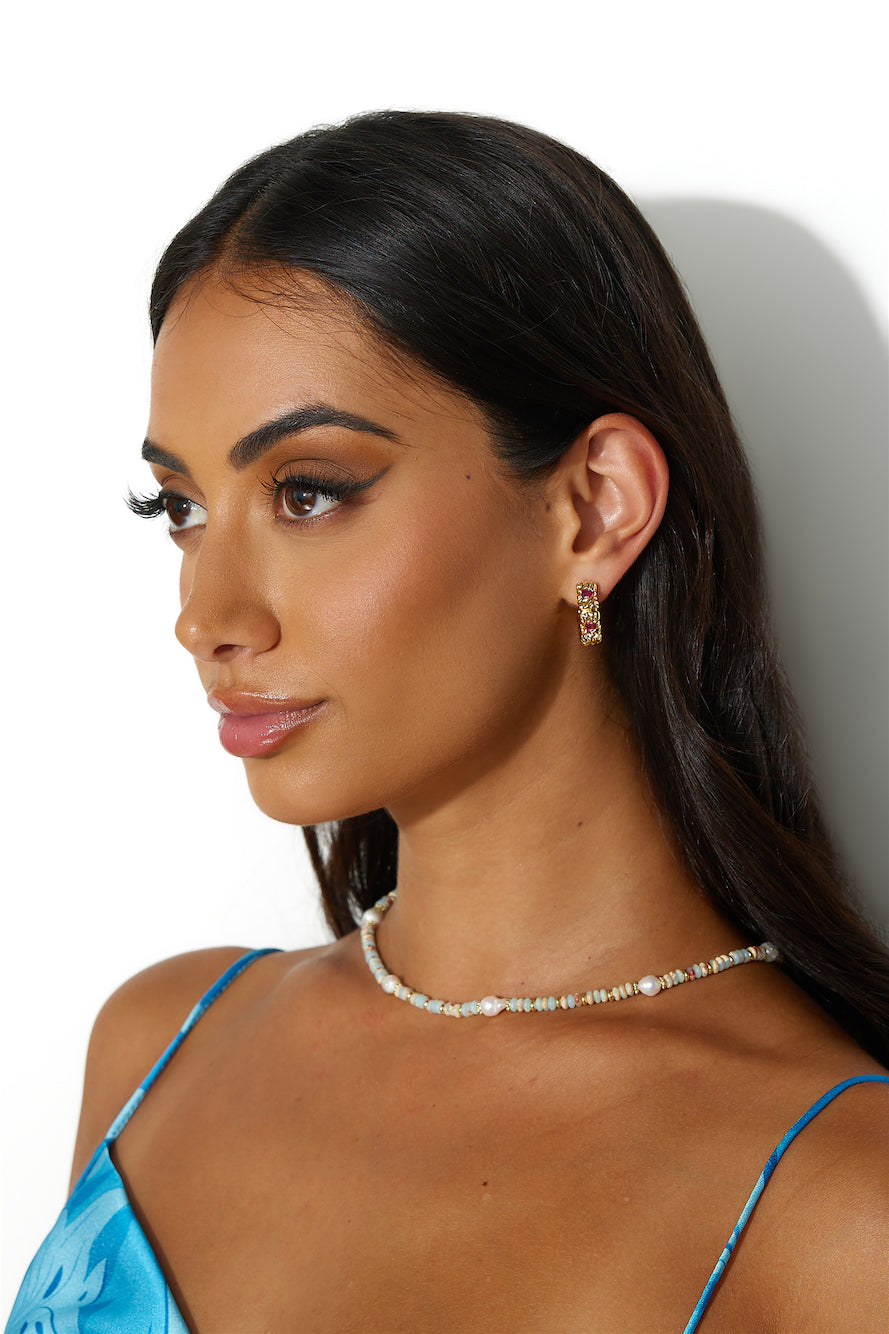 18 Karat Gold Plated Earrings Gorg Gem Gold Jasmine's Boutique Australia