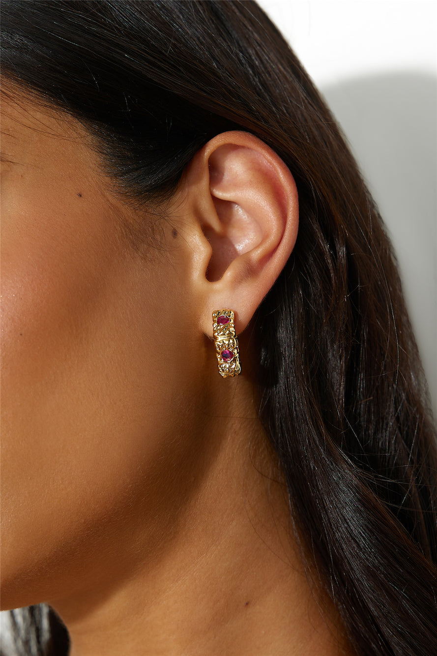 18 Karat Gold Plated Earrings Gorg Gem Gold Jasmine's Boutique Australia