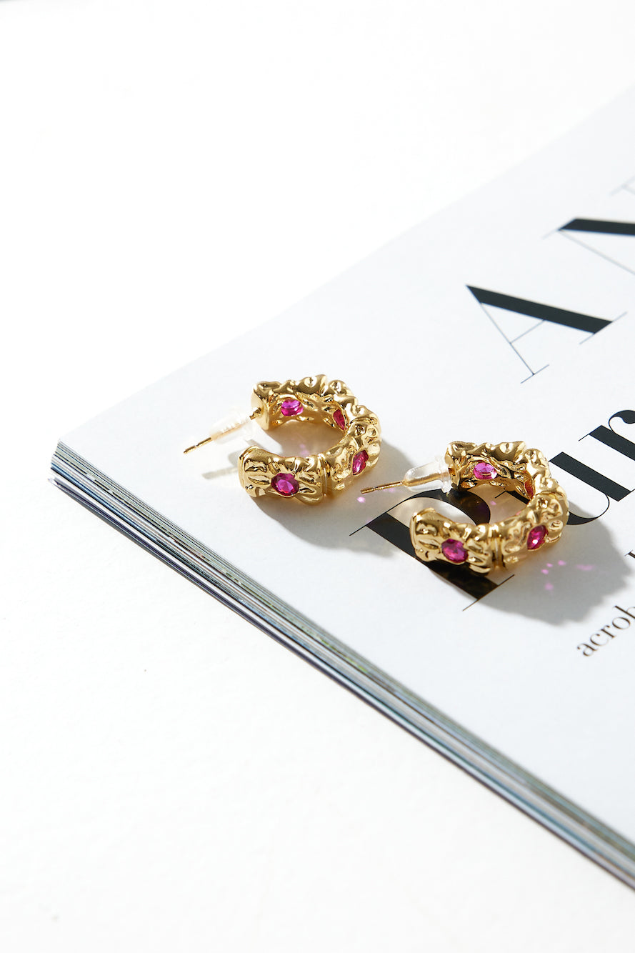 18 Karat Gold Plated Earrings Gorg Gem Gold Jasmine's Boutique Australia