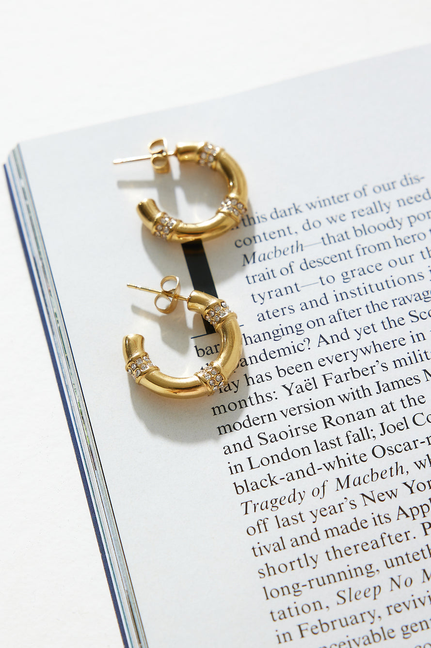 18 Karat Gold with Elegant Hoops Jasmine's Boutique Australia