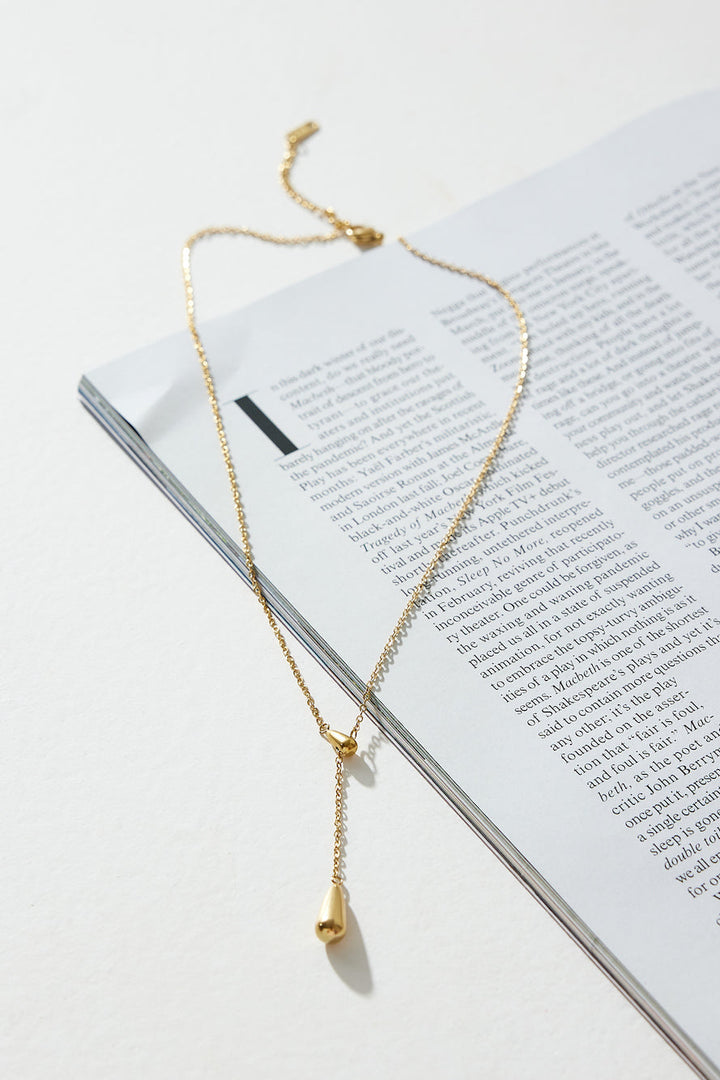 18 Karat Gold-Plated Ring with Bell Necklace Jasmine's Boutique Australia