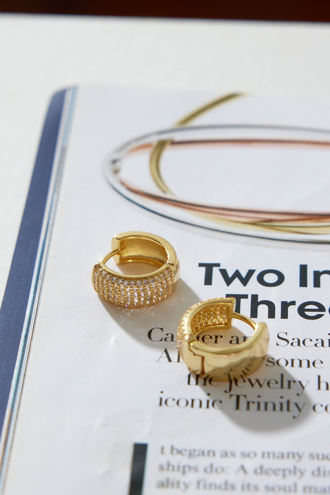 18-Carat Gold-Plated Hoop Earrings Jasmine's Boutique Australia