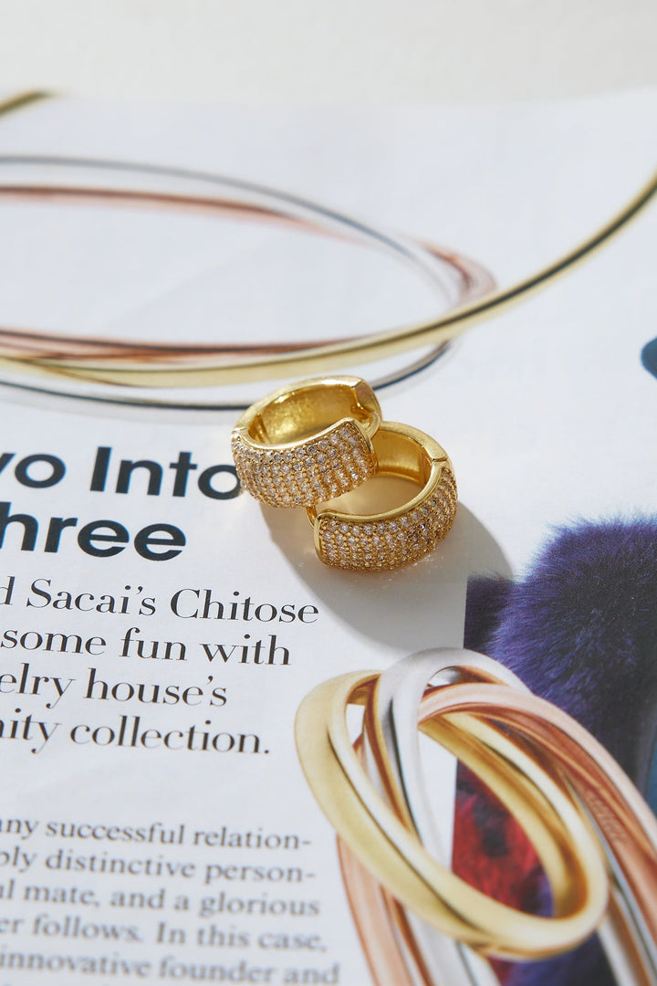 18-Carat Gold-Plated Hoop Earrings Jasmine's Boutique Australia