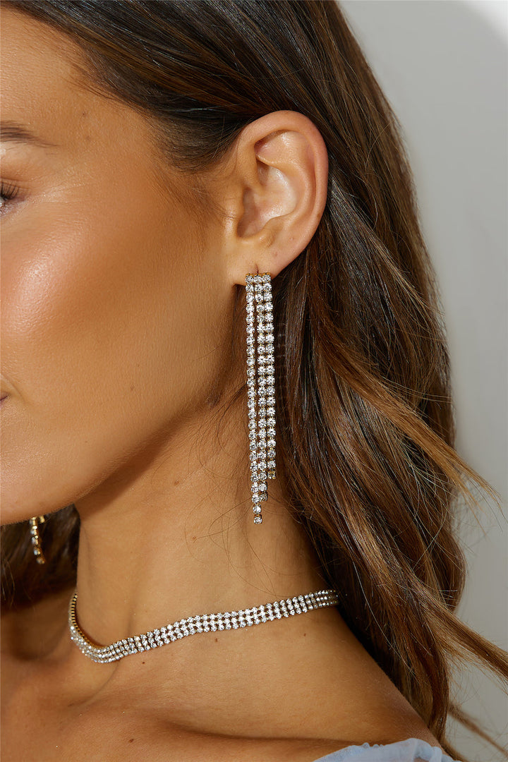 18 Karat Gold Plated Triple Earrings Jasmine's Boutique Australia