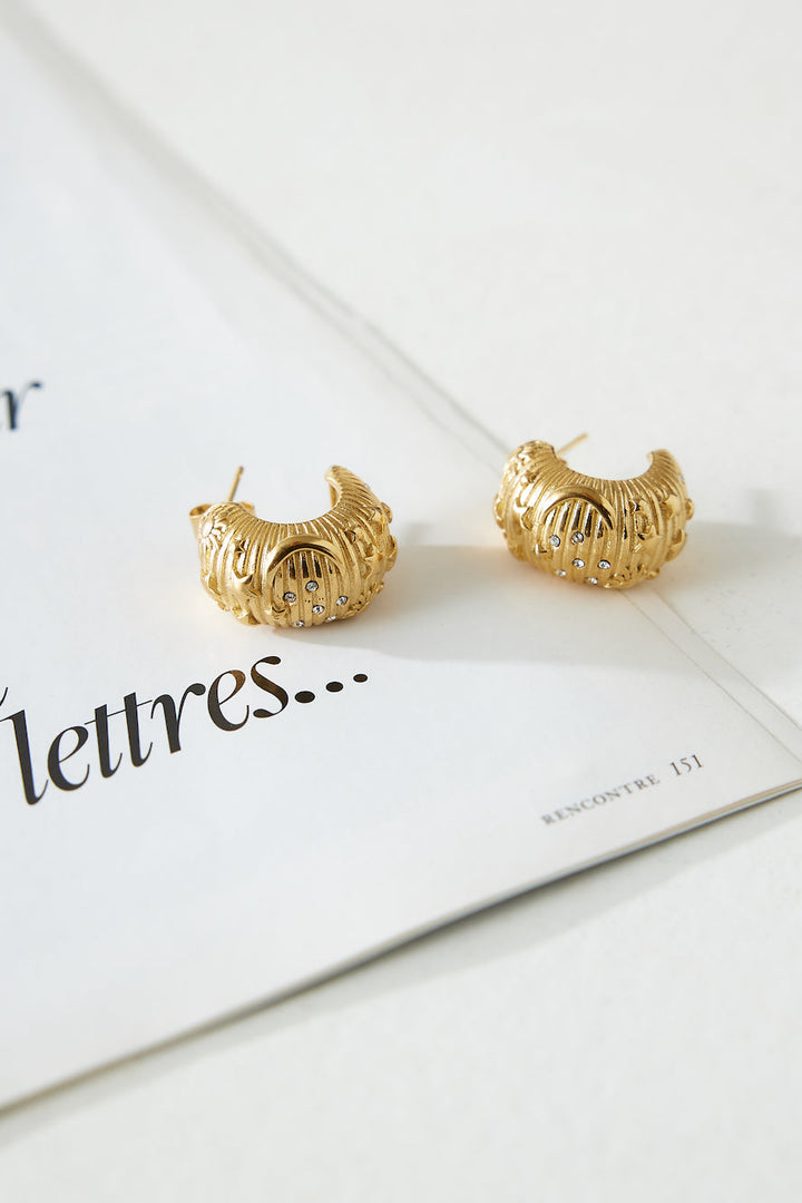 18 Carat Gold Plated Designer Earrings Jasmine's Boutique Australia