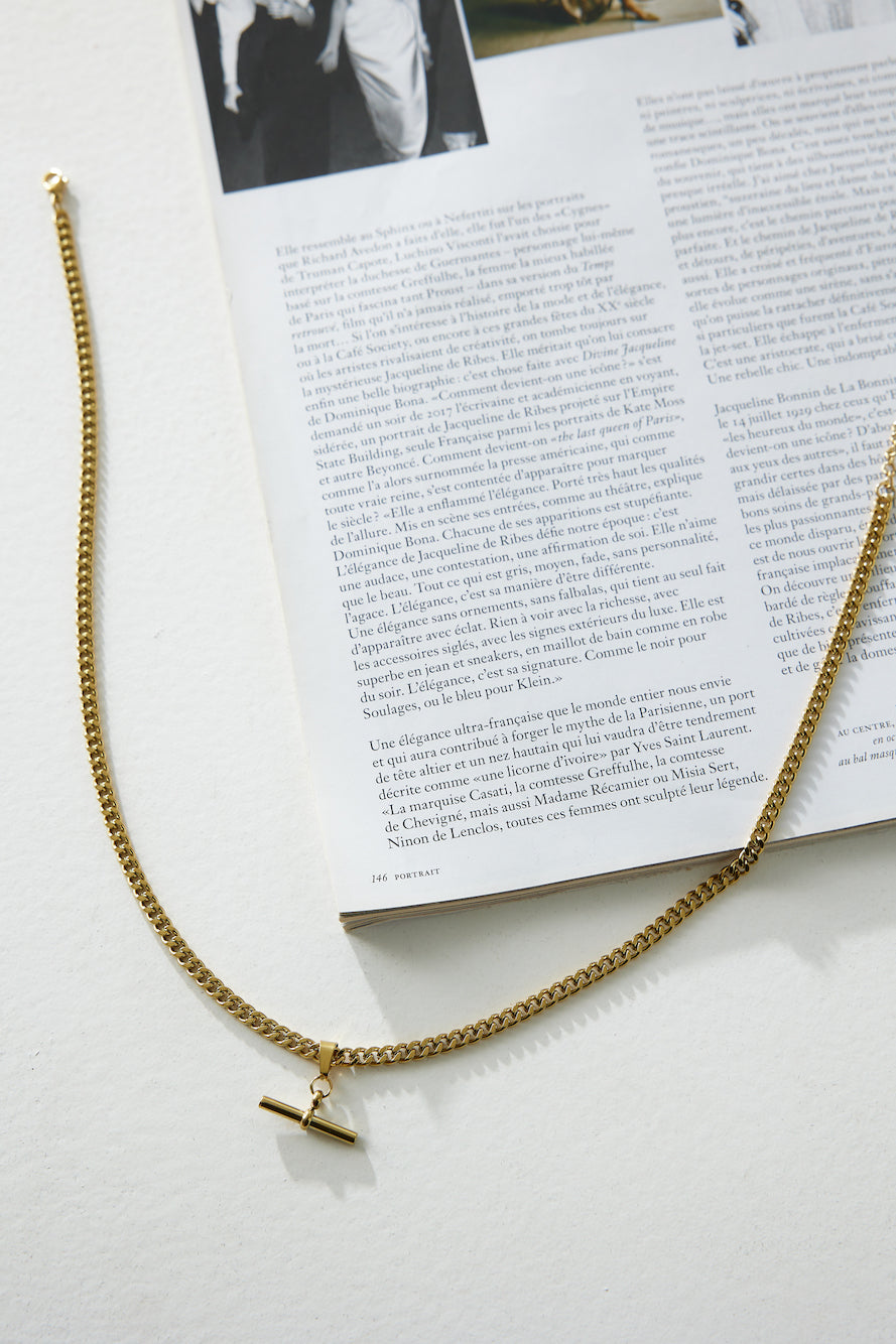 18 Karat Necklace with Gold Locked in the Sky Jasmine's Boutique Australia