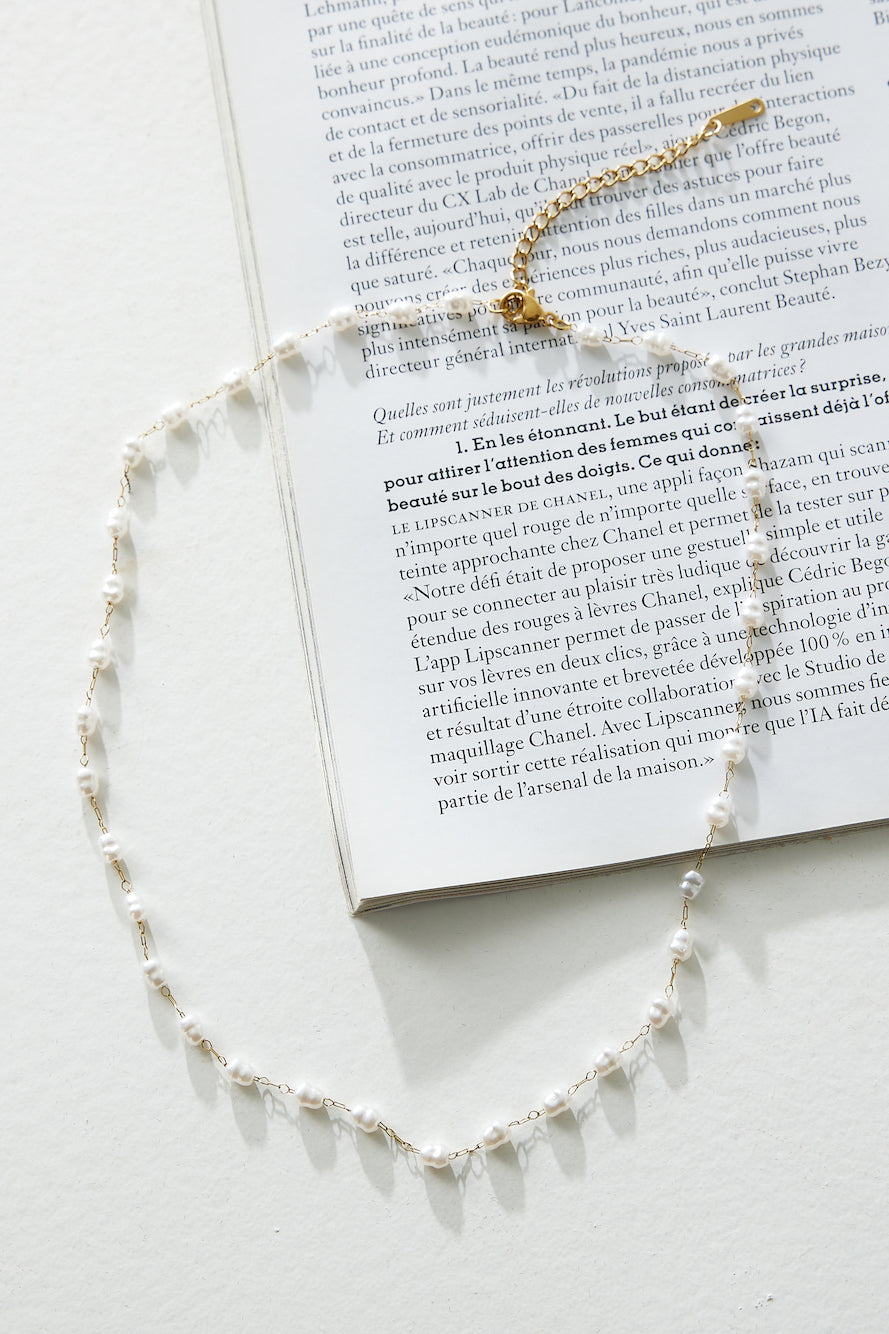 18 Karat Gold-Plated Freshwater Necklace Jasmine's Boutique Australia