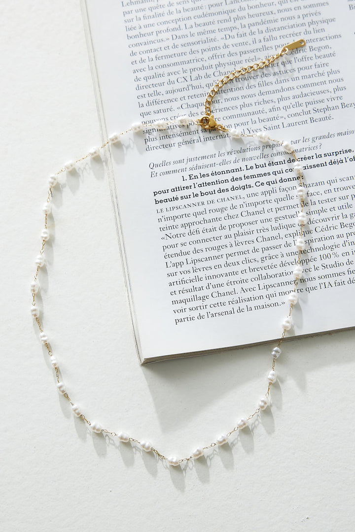 18 Karat Gold-Plated Freshwater Necklace Jasmine's Boutique Australia
