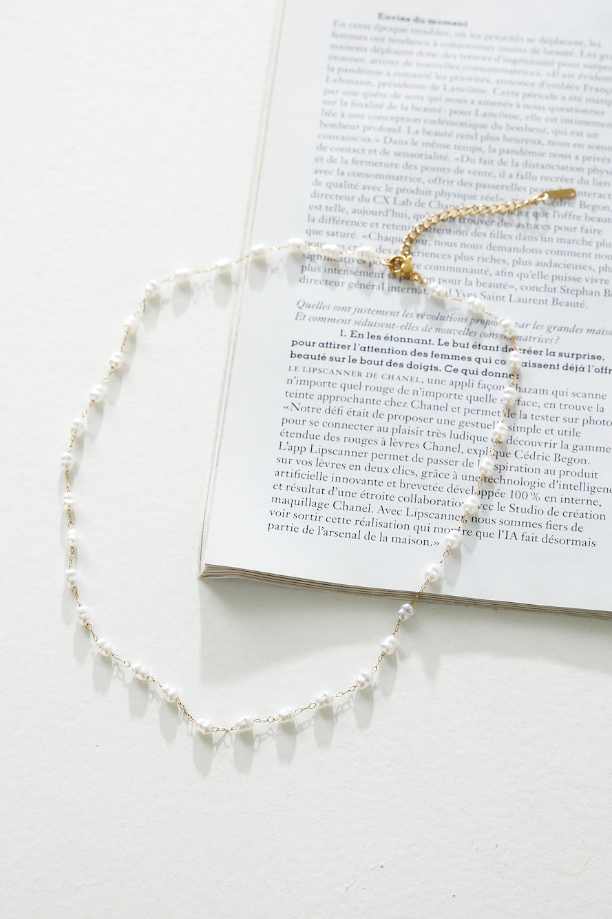 18 Karat Gold-Plated Freshwater Necklace Jasmine's Boutique Australia