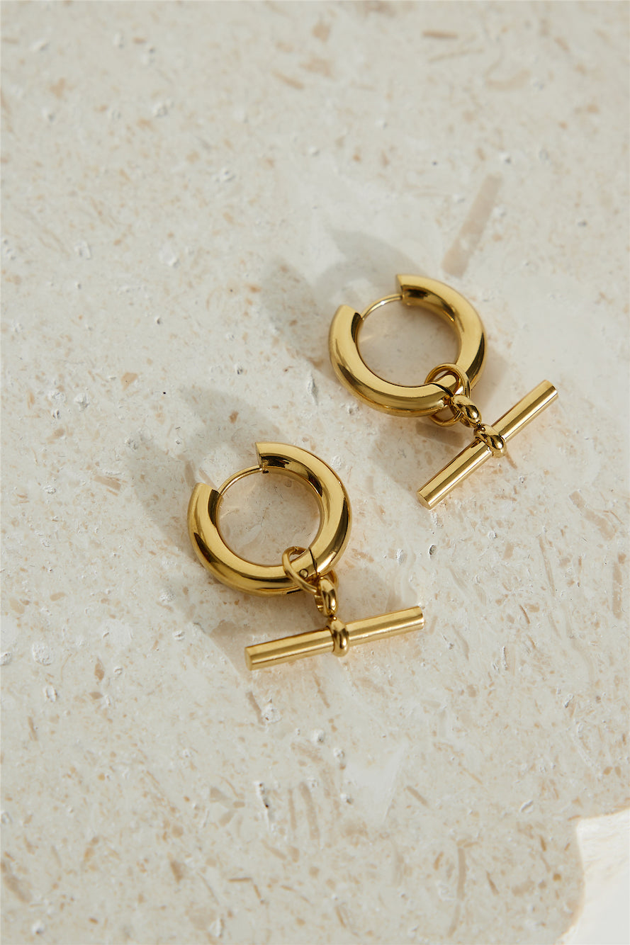 Classic 18-Carat Gold Plated Earrings Jasmine's Boutique Australia
