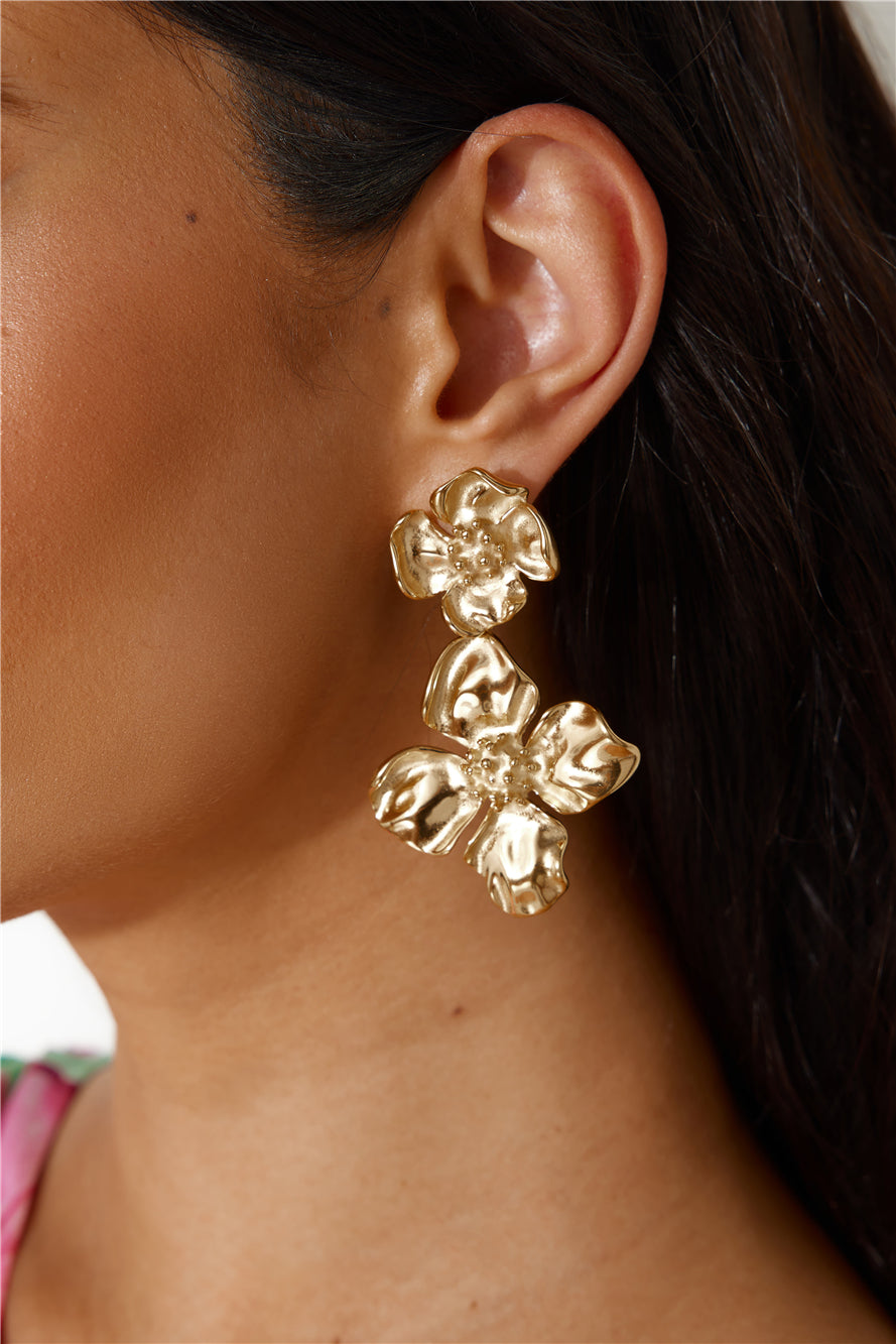 18 Karat Gold-Plated Forest Earrings Jasmine's Boutique Australia