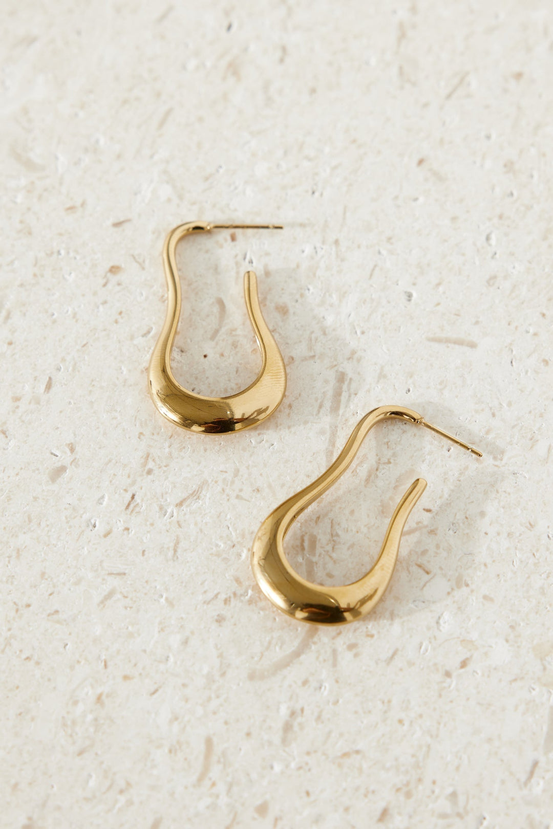 18 Karat Gold-Plated Dance Girl Earrings with Open Hoop Jasmine's Boutique Australia
