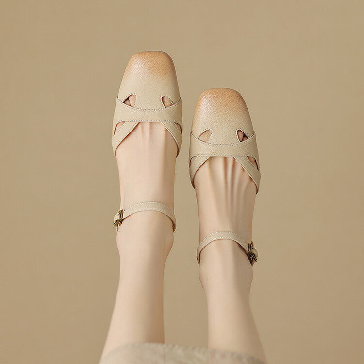 Zolain Genuine Leather Sandals  Liora Lane Boutique