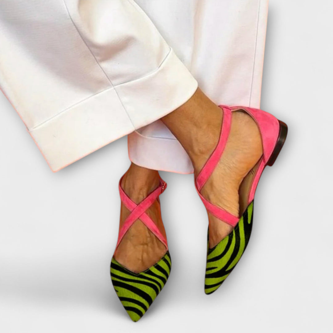 Ballet Flats with Zebra Pattern Jasmine's Boutique Australia
