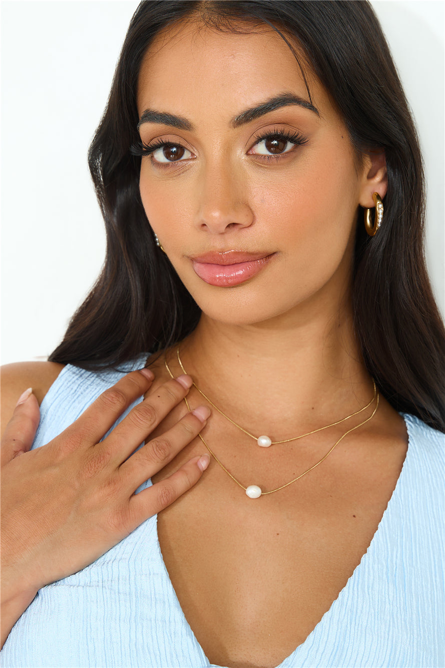 18 Karat Gold-Plated Ocean Surprise Necklace Jasmine's Boutique Australia
