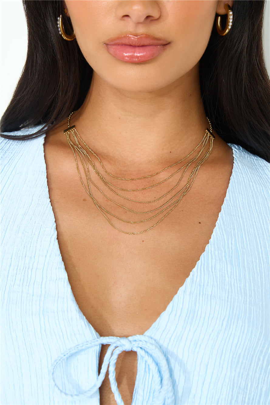 18 Karat Gold Plated Goddess Past Necklace Jasmine's Boutique Australia