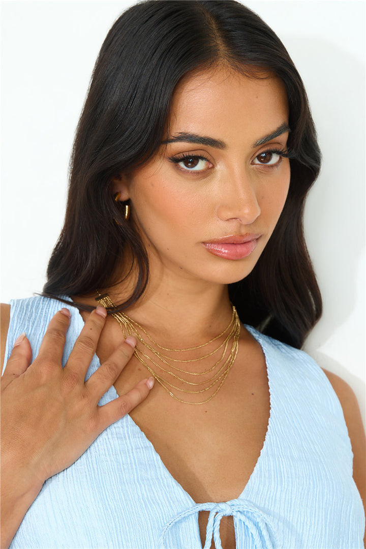 18 Karat Gold Plated Goddess Past Necklace Jasmine's Boutique Australia