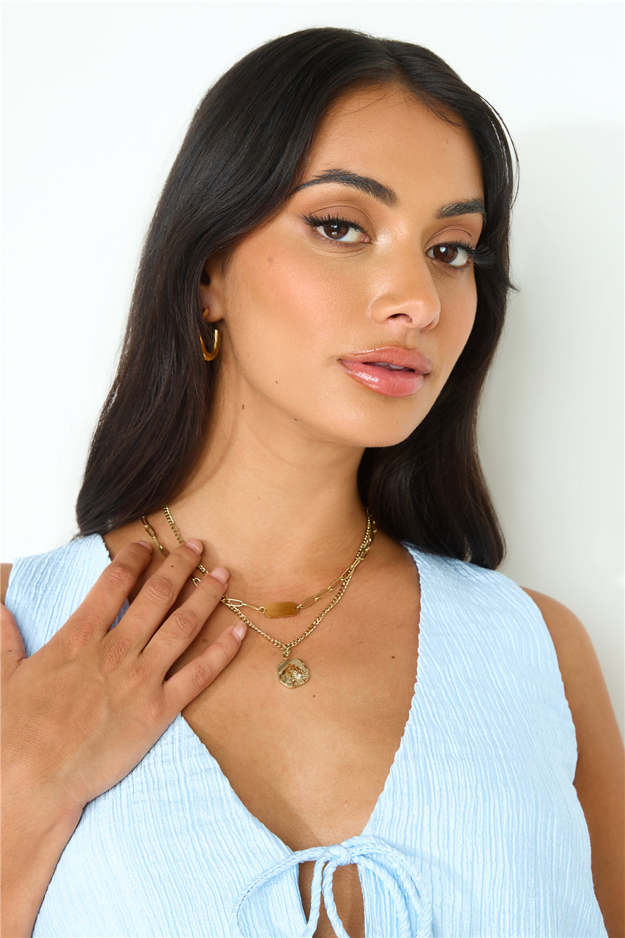 18 Karat Gold Double The Statement Necklaces Jasmine's Boutique Australia