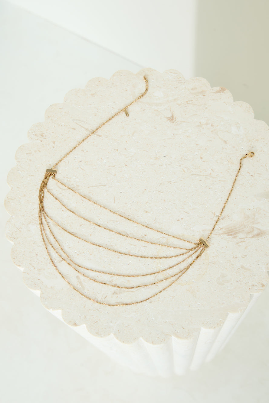18 Karat Gold Plated Goddess Past Necklace Jasmine's Boutique Australia