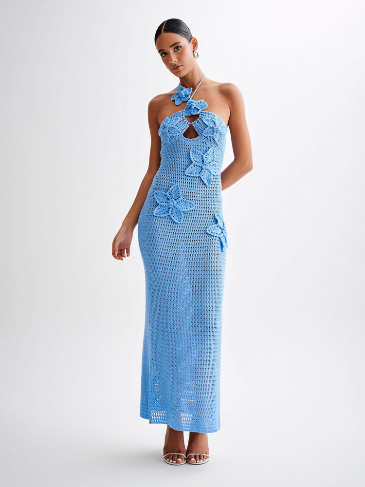 Kyla Floral Crochet Maxi Dress Jasmine's Boutique Australia
