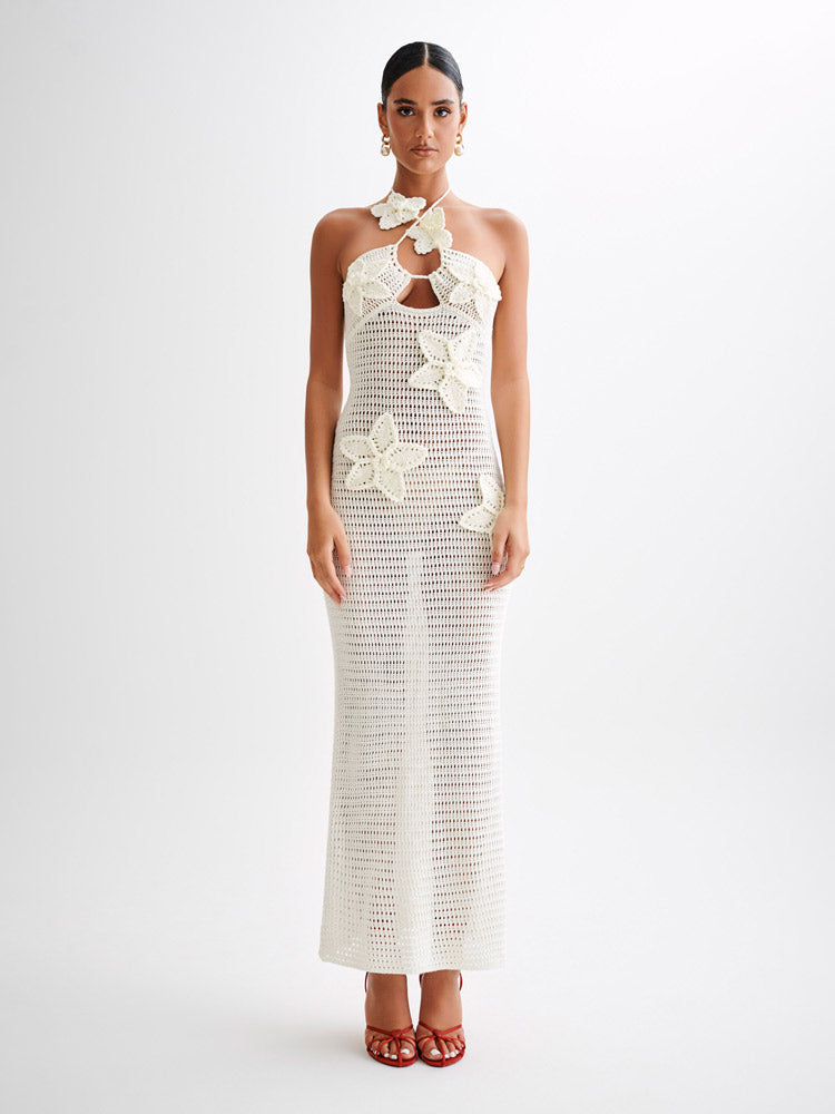 Kyla Floral Crochet Maxi Dress Jasmine's Boutique Australia