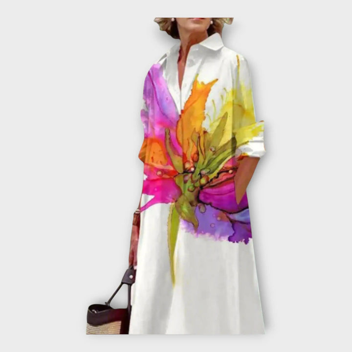 Handmade Dress with Geometric Pattern Jasmine's Boutique Australia