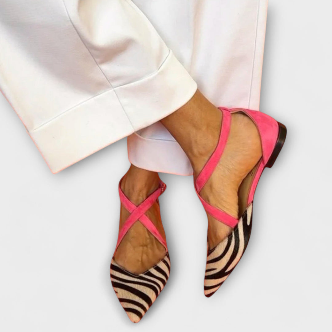 Ballet Flats with Zebra Pattern Jasmine's Boutique Australia