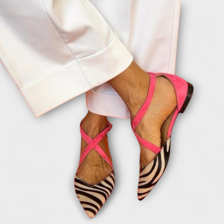 Ballet Flats with Zebra Pattern Jasmine's Boutique Australia