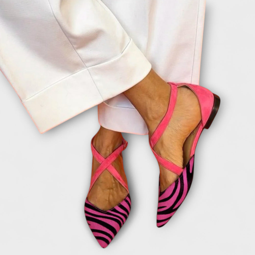 Ballet Flats with Zebra Pattern Jasmine's Boutique Australia