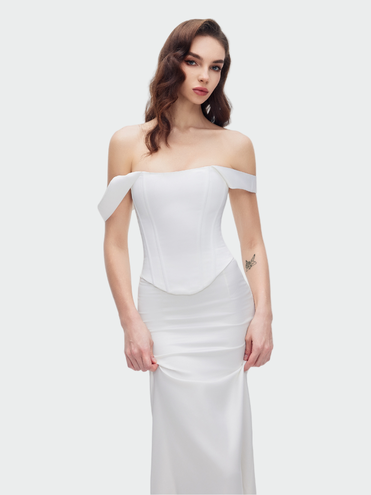 Eterna Off-Shoulder Corset Gown Jasmine's Boutique Australia