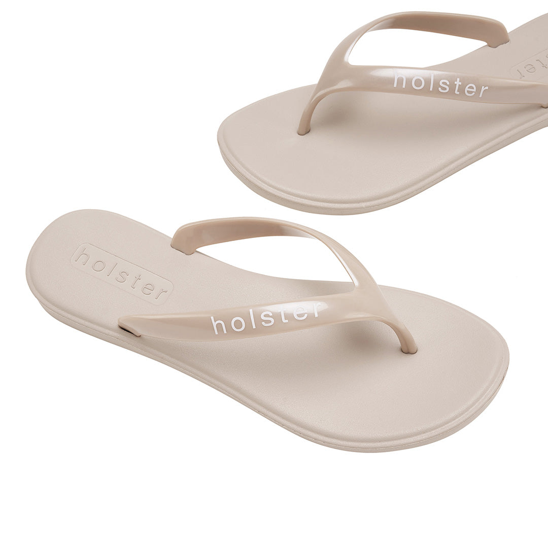Holster Essential Gloss Flip Flops – Nude Jasmine's Boutique Australia