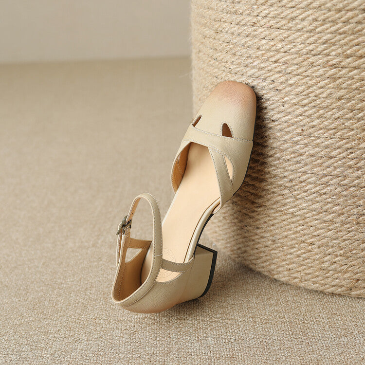 Zolain Genuine Leather Sandals  Liora Lane Boutique