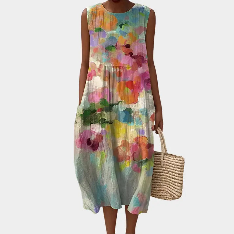 Airy Dress with Artistic Design Jasmine's Boutique Australia