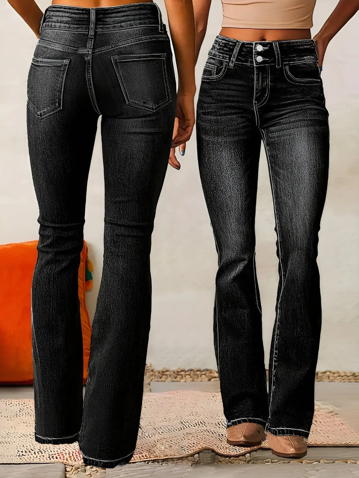 High Rise Flare Denim Jeans Jasmine's Boutique Australia