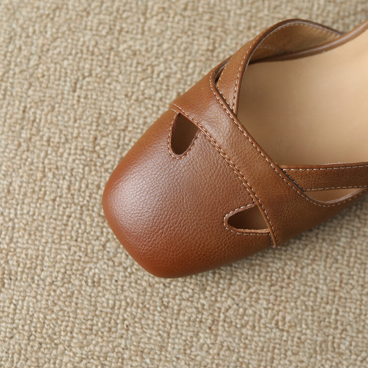 Zolain Genuine Leather Sandals  Liora Lane Boutique